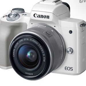 Canon EOS Digital Camera in White with Lens